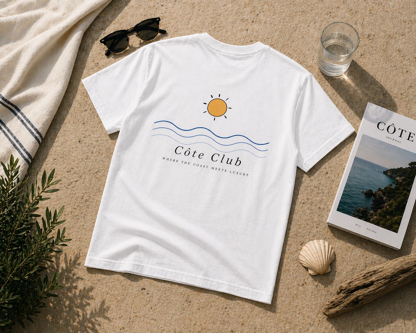 Minimal Sun & Waves T-Shirt
